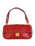 Gancini Flap Shoulder Bag, &pound;180, Handbags, Red, Leather, Front view